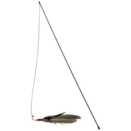 GoCat Da Bird Rod and Feather Cat Toy, Handmade in The USA (1 Feather