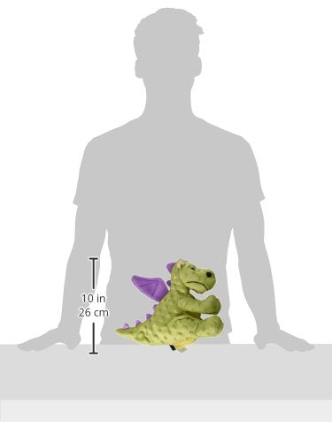 goDog Bubble Plush Dragons Squeaky Dog Toy, Chew Guard Plush