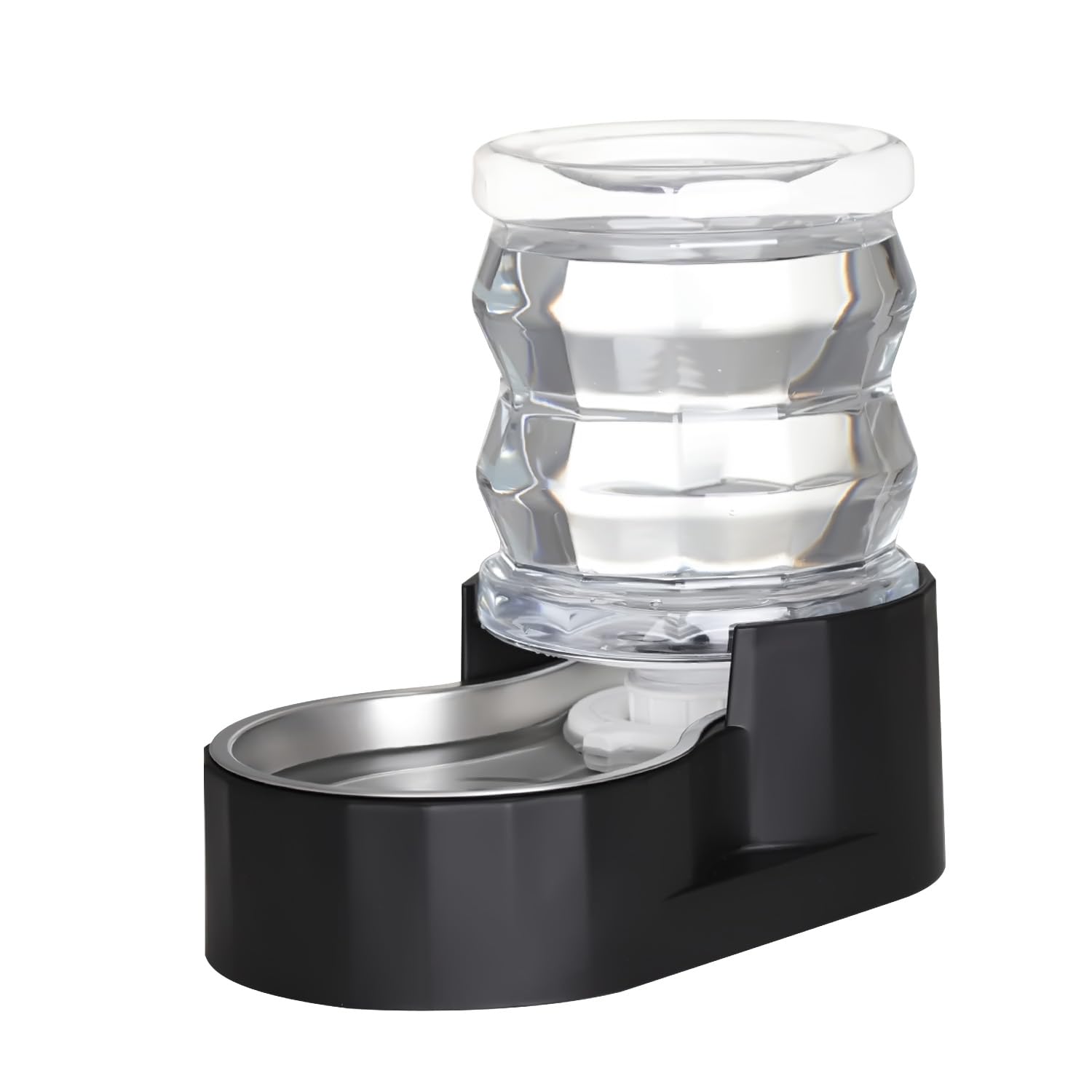 RIZZARI Dog Food Water Dispenser: Large Stainless Steel Feeder