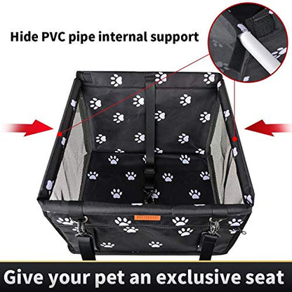 SWIHELP Dog Car Seat Puppy Portable Pet Booster Car Seat with Seat