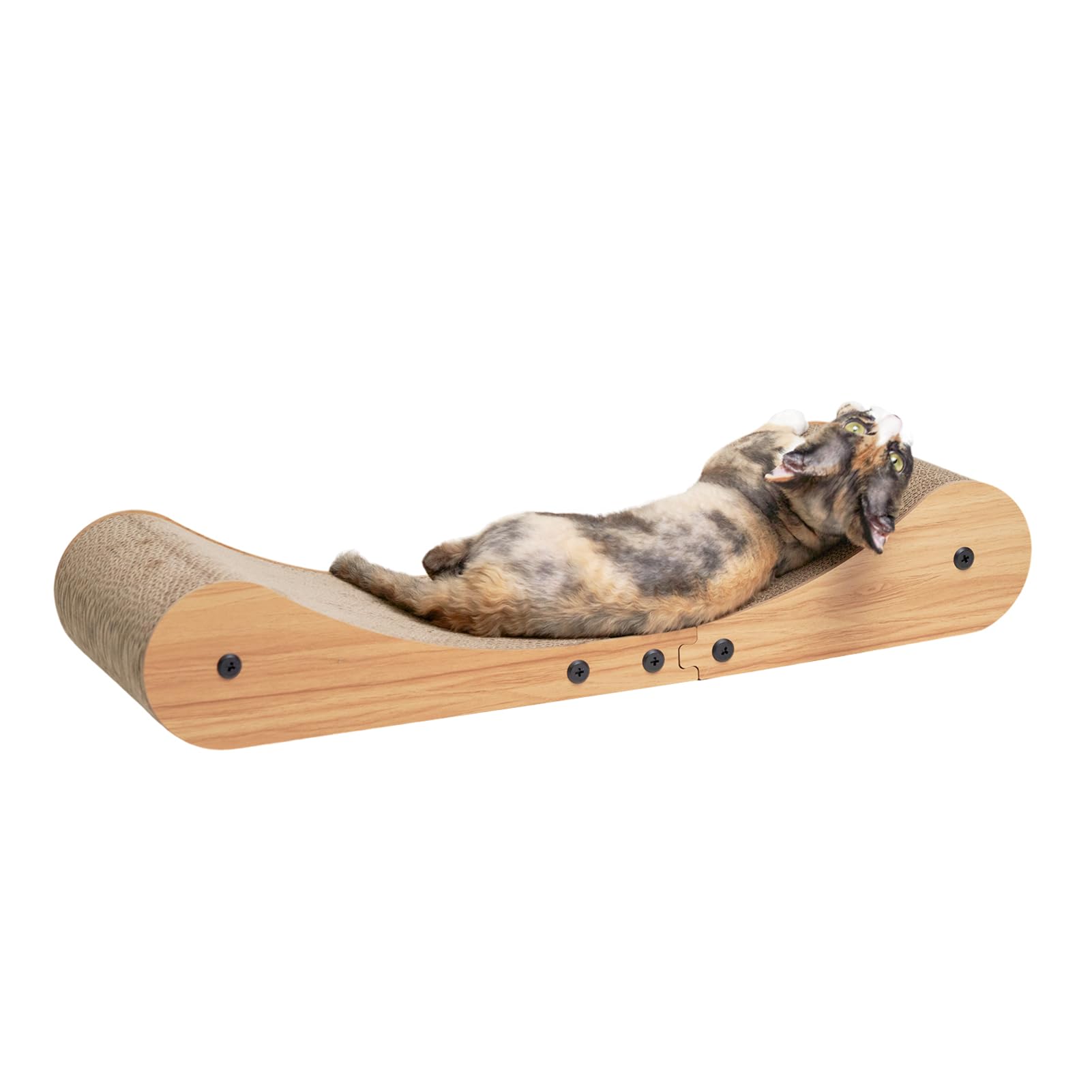 Nekosan Cat Scratcher Cardboard Bed, 27.5" Extra Large Cat Scratch Bed