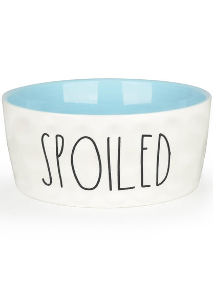 WoofinPets Ceramic Dog Bowl Small Food Water Bowl, Heavy Duty Bowl