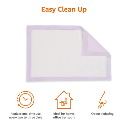Amazon Basics Cat Pee Pads, Odor Control, Super Absorbent, Box