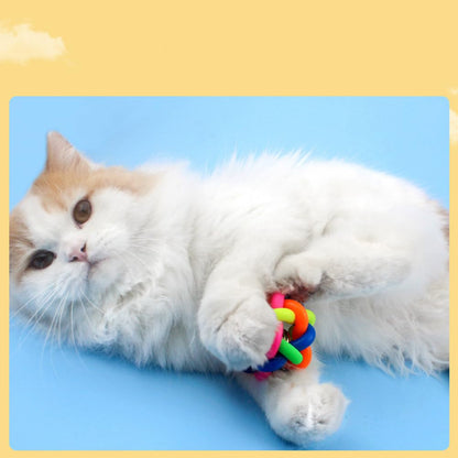 HAICHEN TEC 6 PCS Ferret Toys Ball Colorful Bouncy Rubber Balls