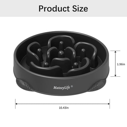 MateeyLife Large Slow Feeder Dog Bowls 2PCS, Anti-Choking Puzzle