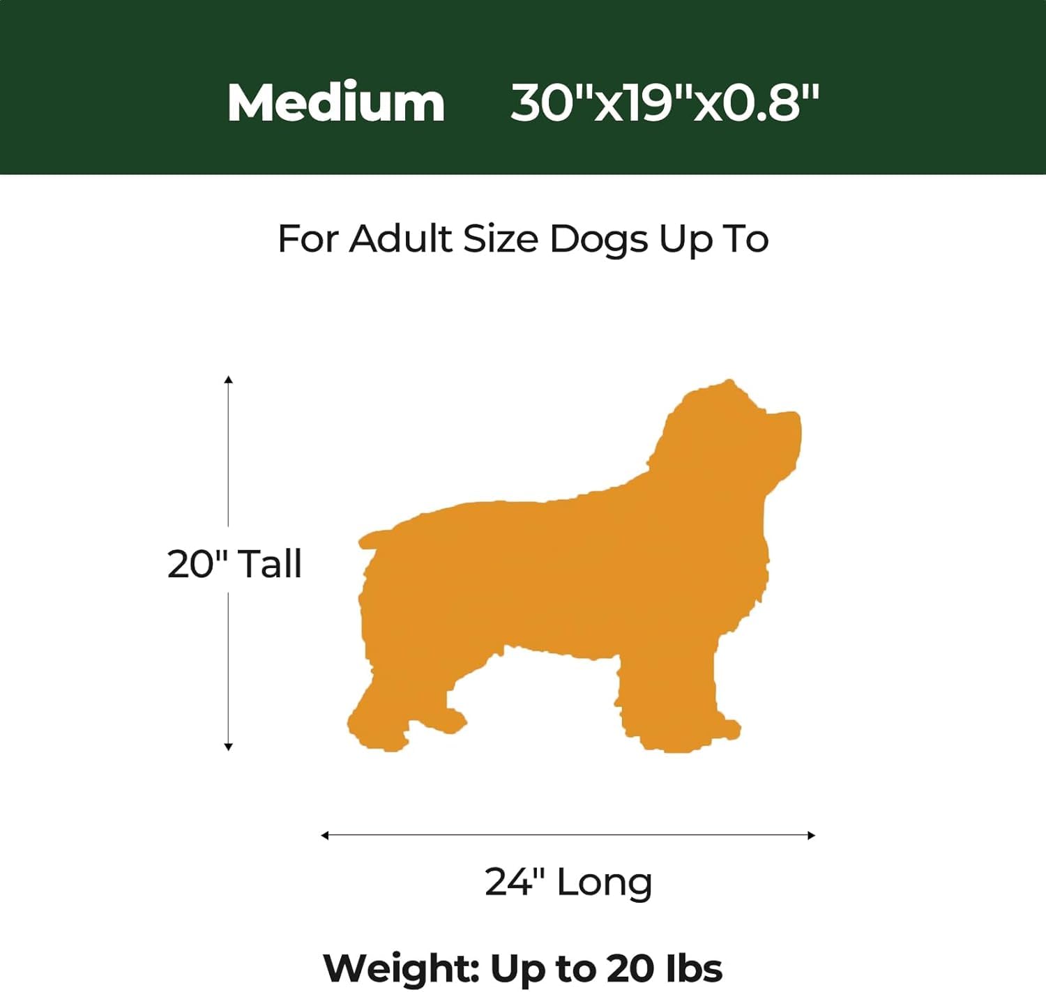 BALANCE Dog Crate Pad, Dog Foam Crate Mat Kennel Pad, Washable Bed