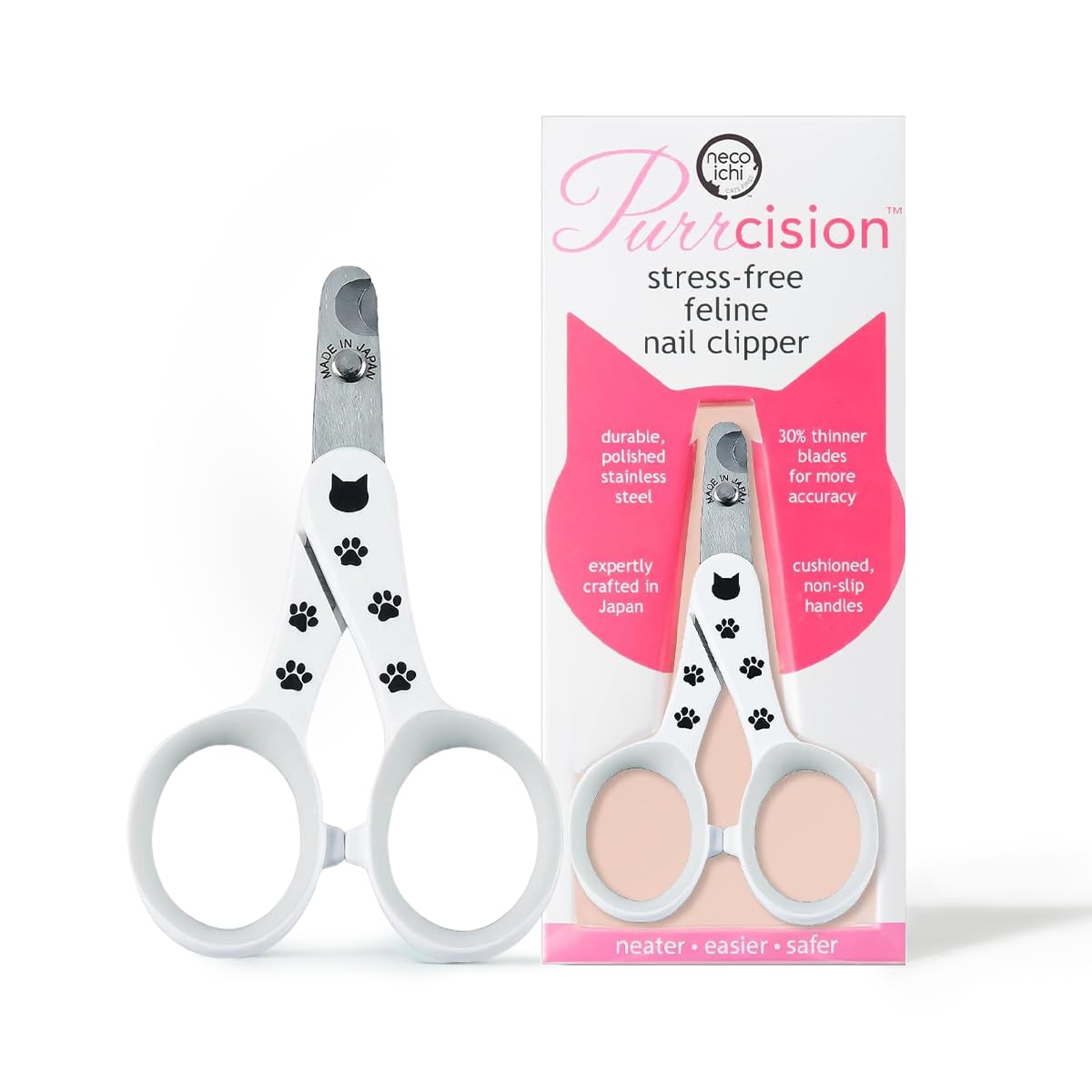 Necoichi Purrcision Feline Nail Clipper, Lever Principle Cat Clipper