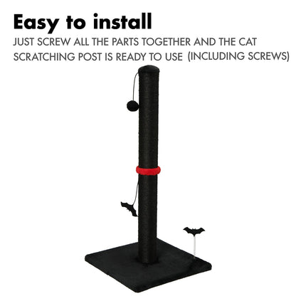 MECOOL Cat Scratching Post Sisal Scratch Posts with Hanging Ball Posts
