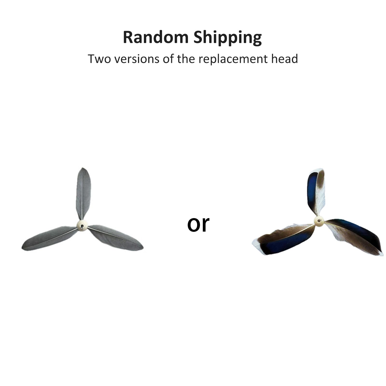 BSLOB Spinning Feather Propeller Refills for Cat Wand Toy, Cat Toy