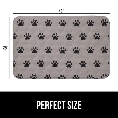 GORILLA GRIP Washable Puppy Pads, 40x26, Slip Resistant Dog Crate Mat