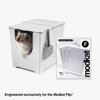 Modkat Cat Litter Box Liners (3-Pack) Liner Type F -Durable, Tear Box