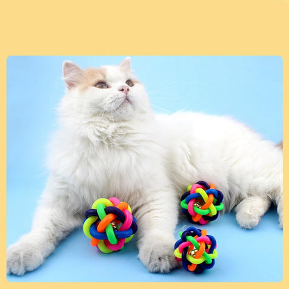 HAICHEN TEC 6 PCS Ferret Toys Ball Colorful Bouncy Rubber Balls