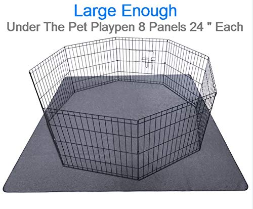 Peepeego 2PCS Dog Training Pads 72" x 72", Reusable, Waterproof Crate
