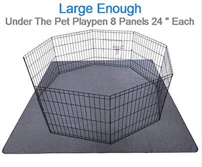 Peepeego 2PCS Dog Training Pads 72" x 72", Reusable, Waterproof Crate