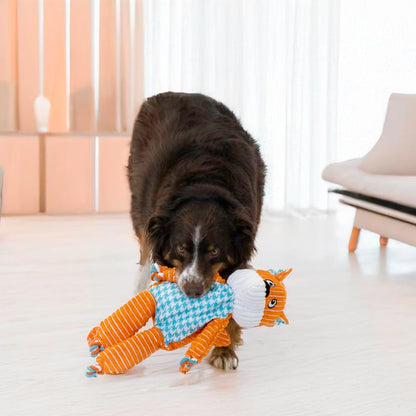 KONG Floppy Knots Durable No‑Stuffing Squeaky Rope Plush Dog Toy