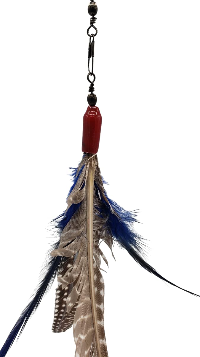 GoCat Da Bird Rod and Feather Cat Toy, Handmade in The USA (1 Feather