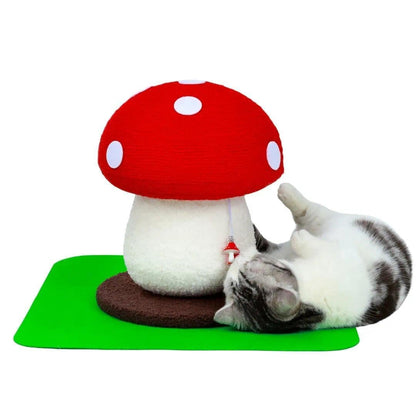 No Assembly Required Mushroom Cat Scratcher, Cute Cat Scratching Toy