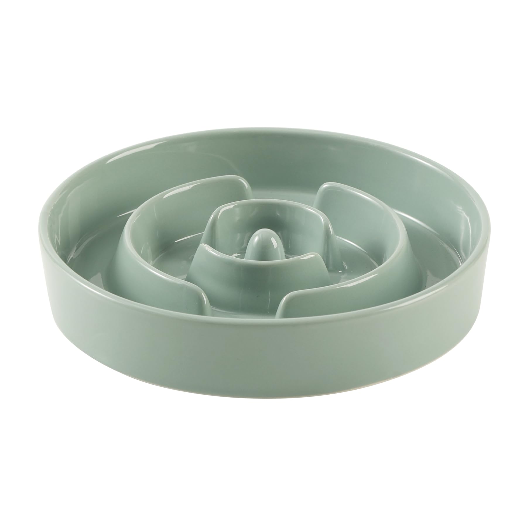 Havniva Ceramic 1.6 Cup Slow Feeder Dog Bowl Puzzle