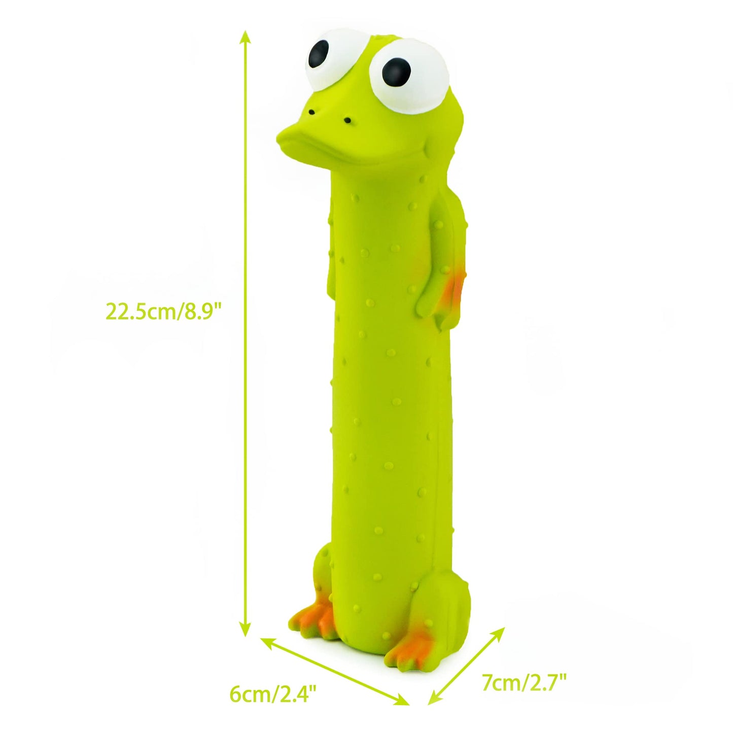 CHIWAVA 3 Pack 9" Squeaky Latex Dog Toys Standing Stick Animal Toys