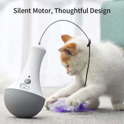 DOEL Interactive Cat Feather Toys, Automatic Cat Toy for Feather