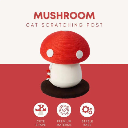 No Assembly Required Mushroom Cat Scratcher, Cute Cat Scratching Toy