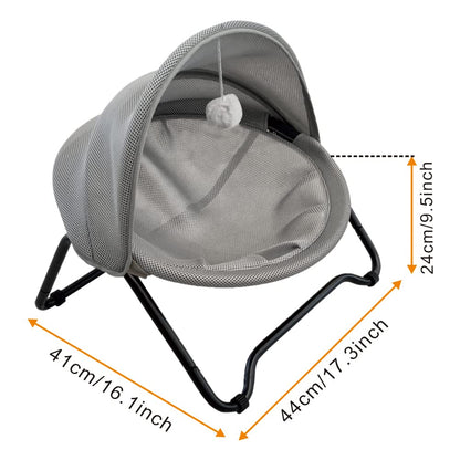 ROGSOUTH Cat Hammock Bed Elevated cat Bed, Comfortable and Toy