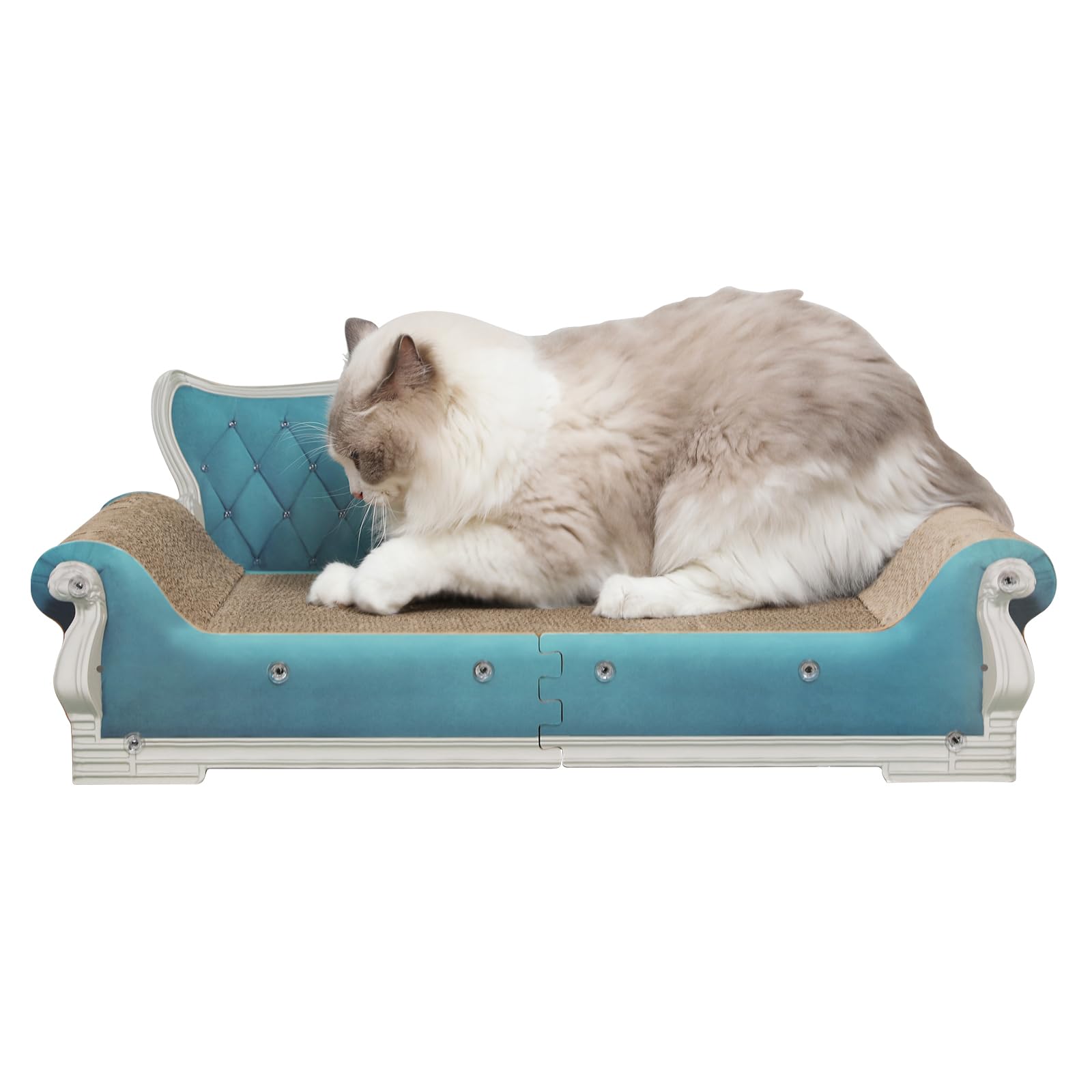 Kidding Pets Cat Sofa Shape Scratch Pad for Large Medium Small Couch