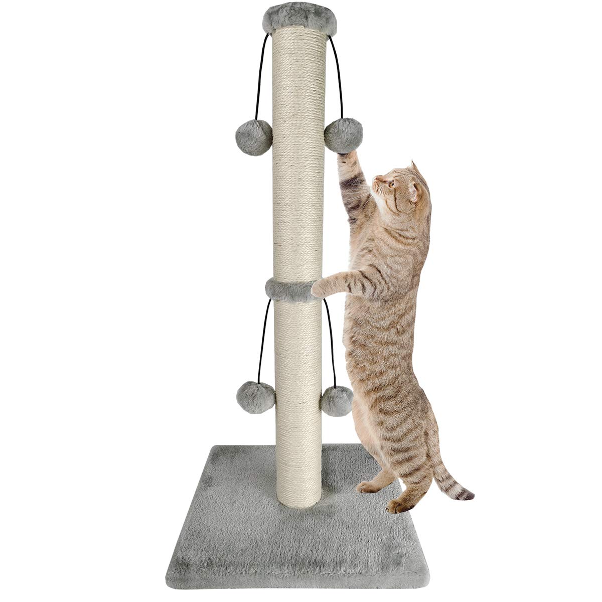 Dimaka 29'' Cat Scratching Post, Natural Sisal Rope Scratcher Post