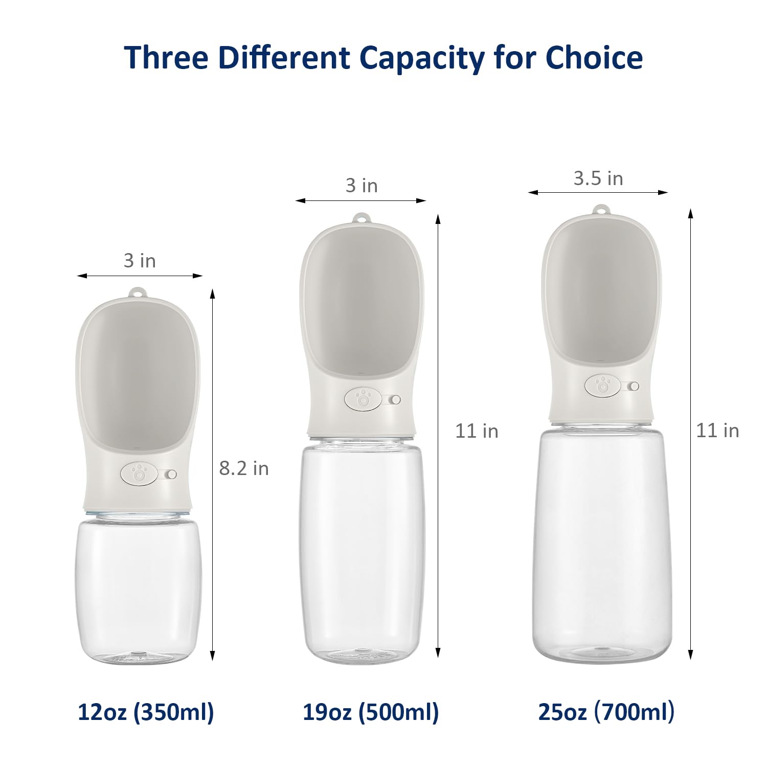 WePet Portable Dog Water Bottle, Leak Proof Puppy Water Dispenser