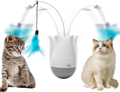 DOEL Cat Toys Interactive for Indoor, Rechargeable Automatic Wand