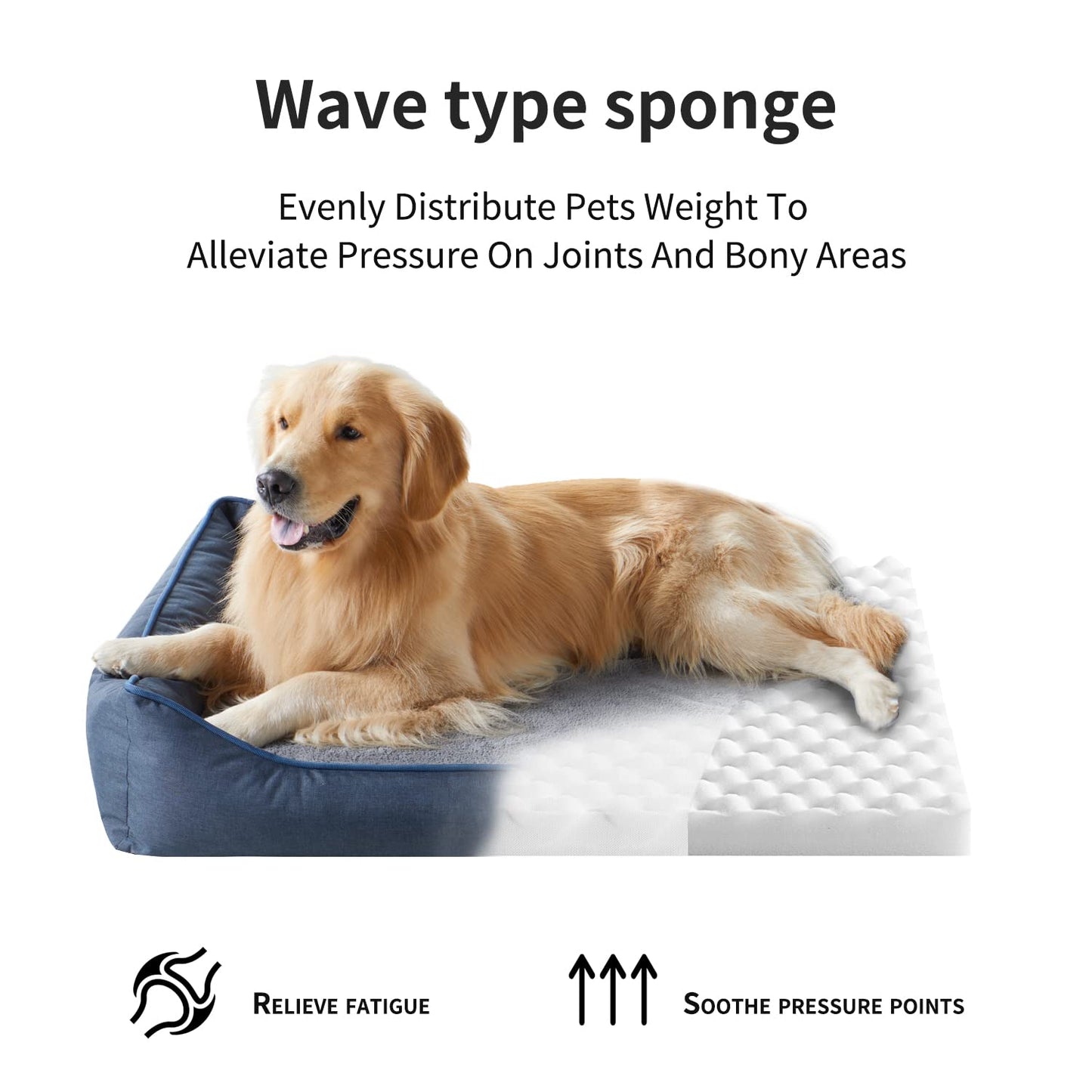 Tidore Orthopedic Dog Beds for Small Dogs, Durable Egg Crate Foam Sofa
