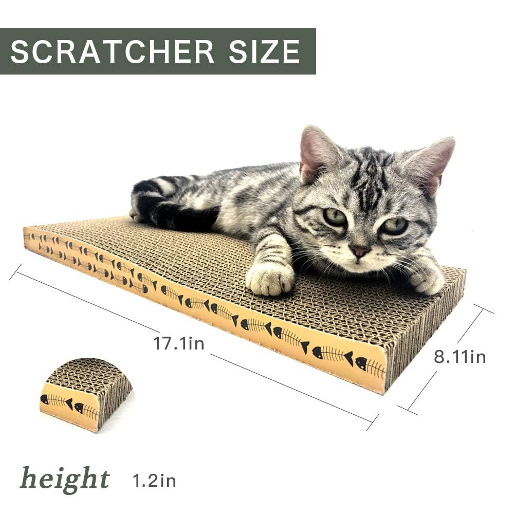 Cat Scratcher Cardboard Scratching Pads Scratch Lounge Bed with Pads