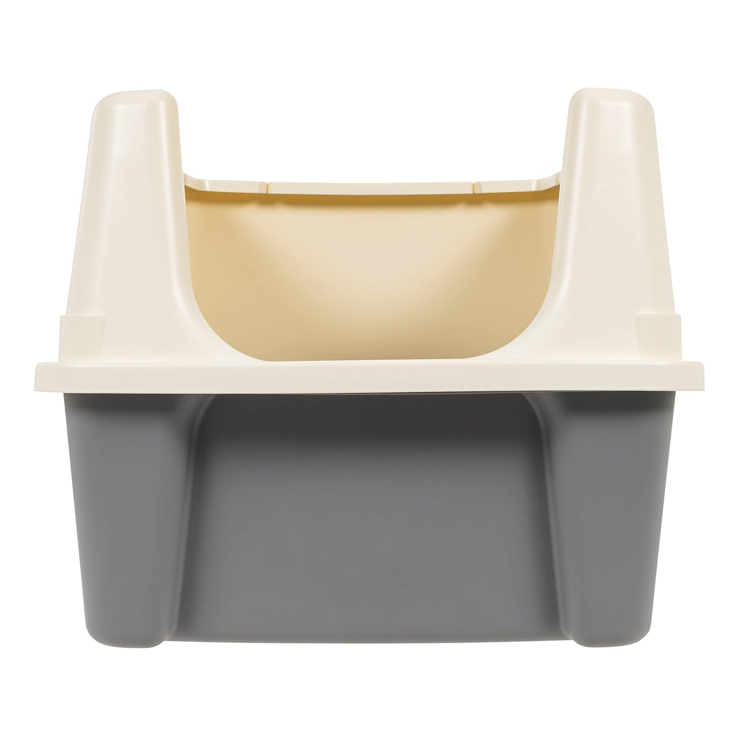 Amazon Basics Large Cat Litter Box with High Sides, Open Top for Box
