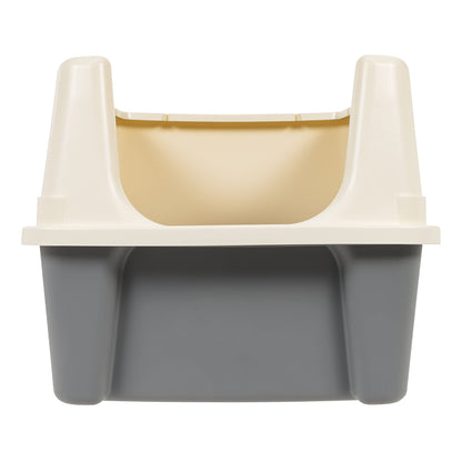 Amazon Basics Large Cat Litter Box with High Sides, Open Top for Box