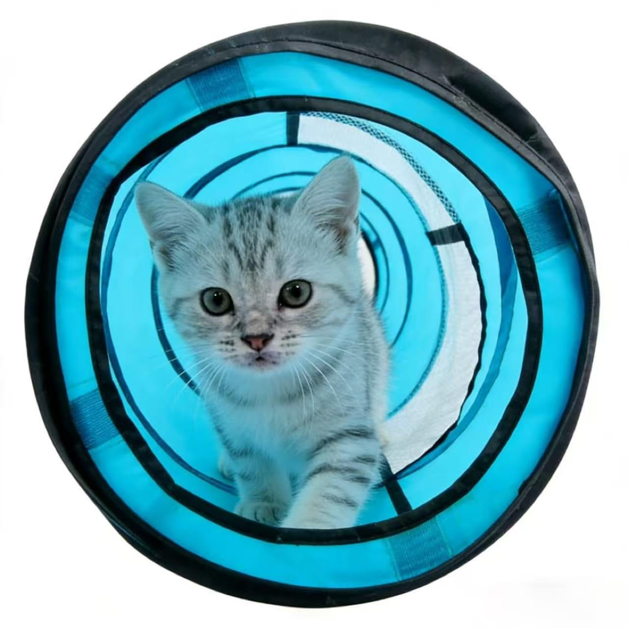 PAWISE Cat Tunnel for Indoor Cats, Collapsible Interactive Cat Toy