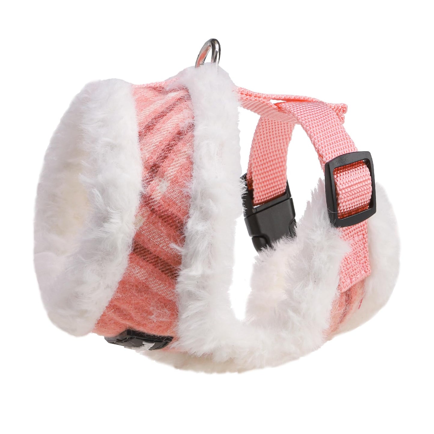 SCENEREAL Small Dog Harness Collar and Leash Set, Mesh Plush No Collar