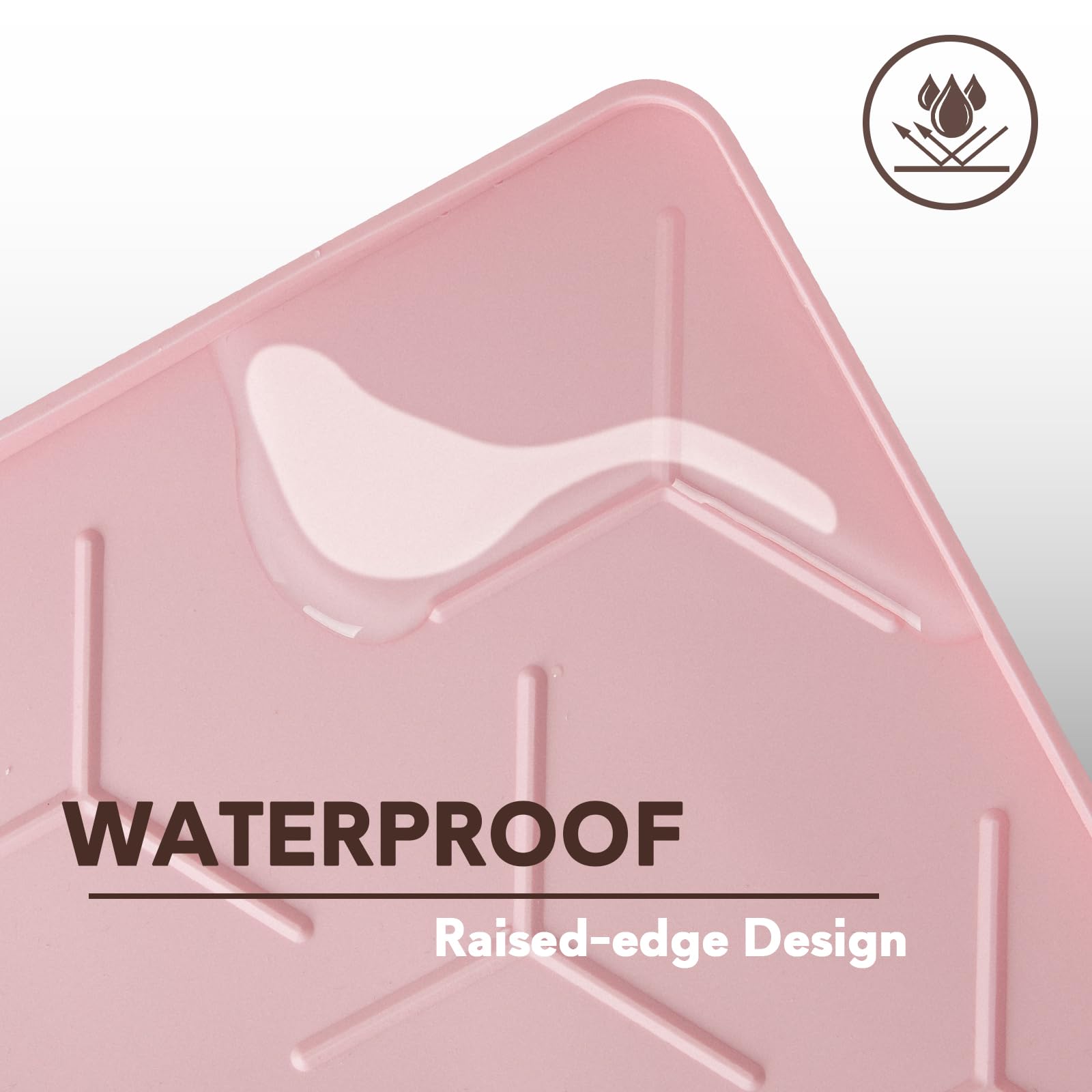 Garoopion Silicone Cat Litter Trapping Mat, Large Waterproof 34" X Mat