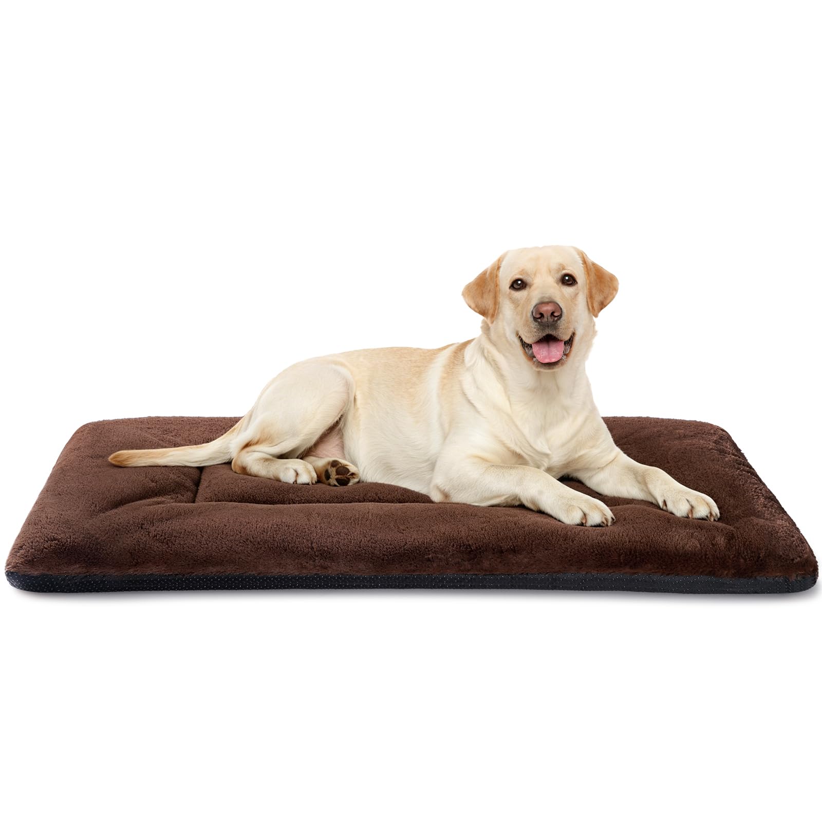 ZENGAOOU Dog Crate Pad, Machine Washable Plush Dog Crate Mat