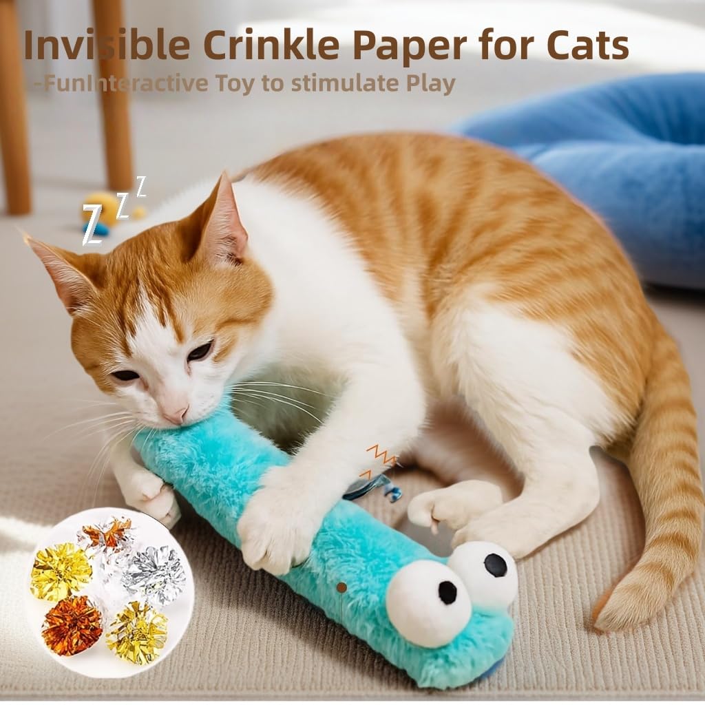2BB Cat Kicker Toys 3 Pack, Quiet Catnip Toy Pillows for Indoor Catnip