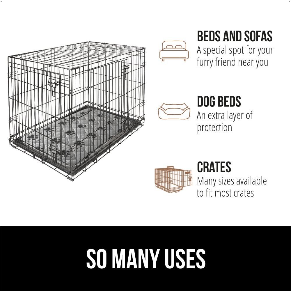 GORILLA GRIP Washable Puppy Pads, 40x26, Slip Resistant Dog Crate Mat