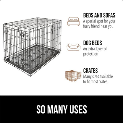GORILLA GRIP Washable Puppy Pads, 40x26, Slip Resistant Dog Crate Mat