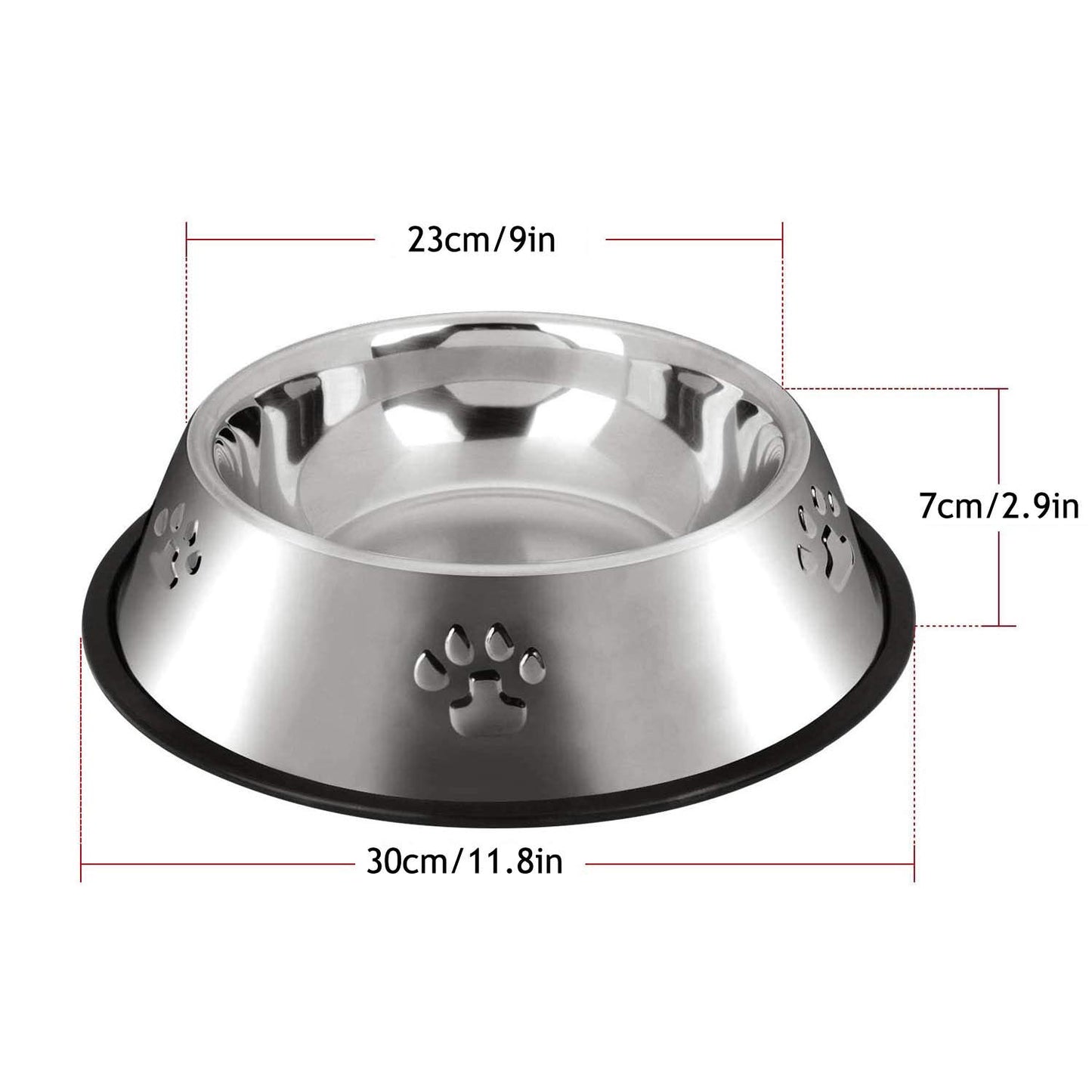 YUDANSI 2 Stainless Steel Dog Bowls, Dog Feeding Bowls Feeder
