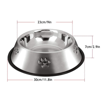 YUDANSI 2 Stainless Steel Dog Bowls, Dog Feeding Bowls Feeder