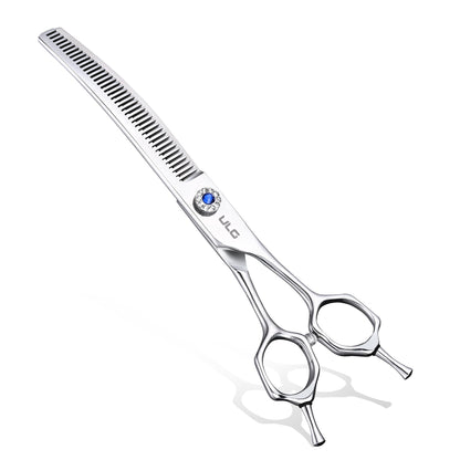 ULG Curved Thinning Dog Shears for Grooming, Curved Thinning