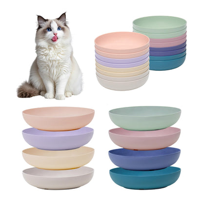 [16 Pack] Cat Dishes Whisker Friendly, Shallow Wide Pet Food and Bowl