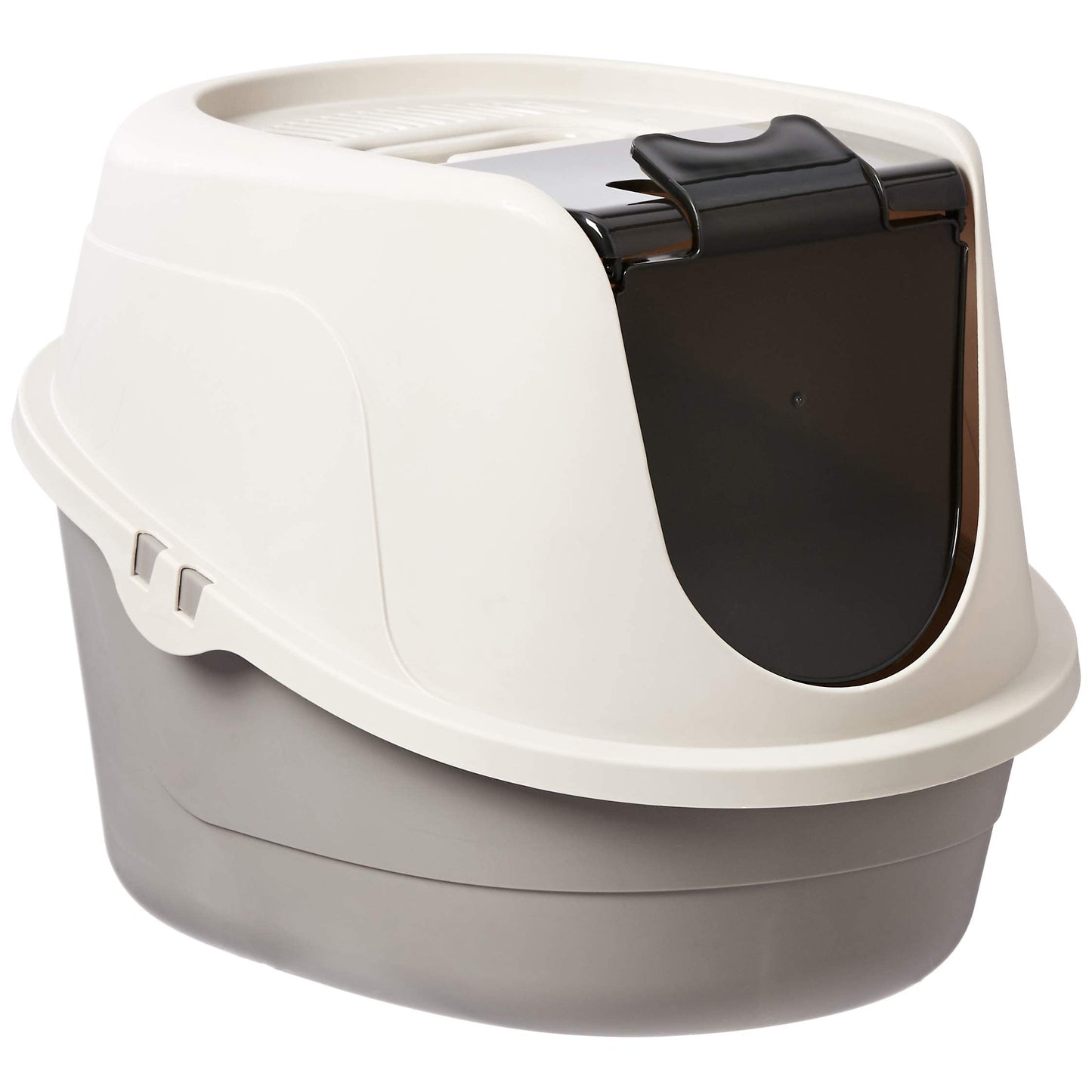 Amazon Basics No-Mess Hooded Enclosed Cat Litter Box with Odor Box