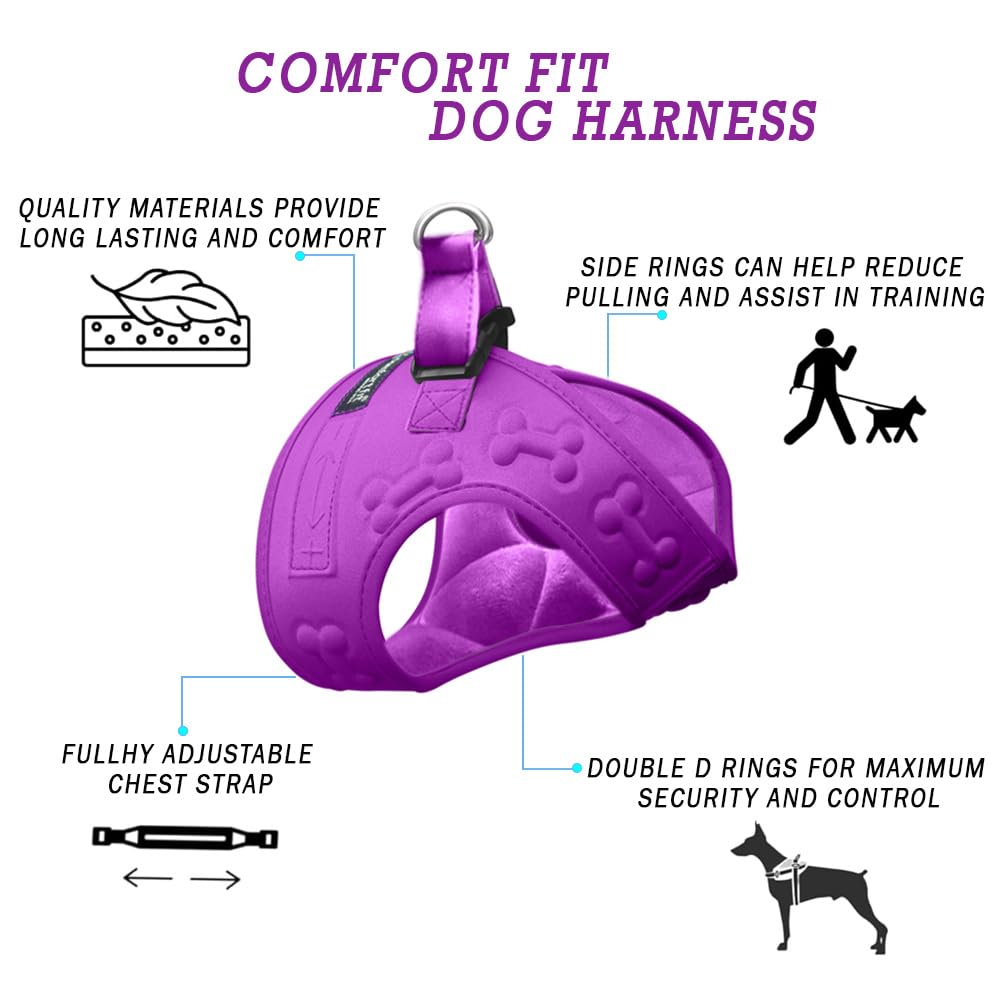 Comfort Fit Dog Harness Small Medium Sized Dogs Extra Comfort Harness