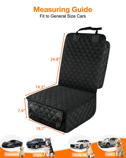 PETICON Waterproof Front Seat Car Cover 2 Pack, Full Protection Seat