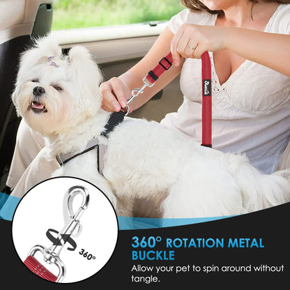 SlowTon Dog Seat Belt for Car, 2 Pack Dog Car Harness Seatbelt Seat