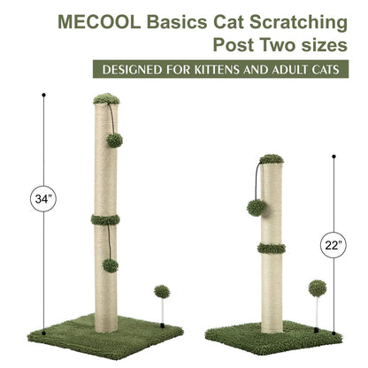 MECOOL Cat Scratching Post Basics Kitten Scratcher Sisal Scratch Posts